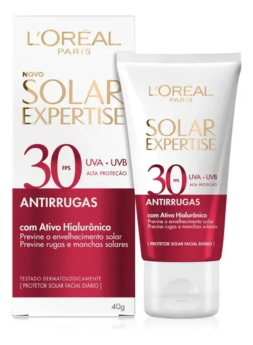 Protetor Solar Facial Antirrugas FPS 30 40g