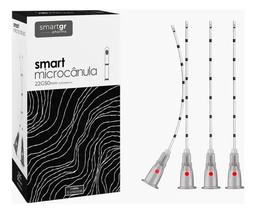 Microcânula 22g X 50mm Caixa 10 Unidades - Smart Gr